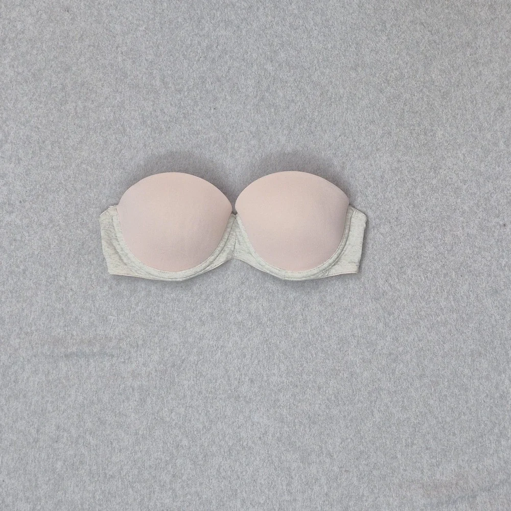 PINK Women Bra 32C Pink Push Up Underwired Strapless Multi Way READ